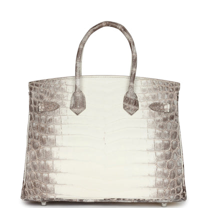 Hermès Birkin 30 Himalaya Niloticus Crocodile Palladium Hardware