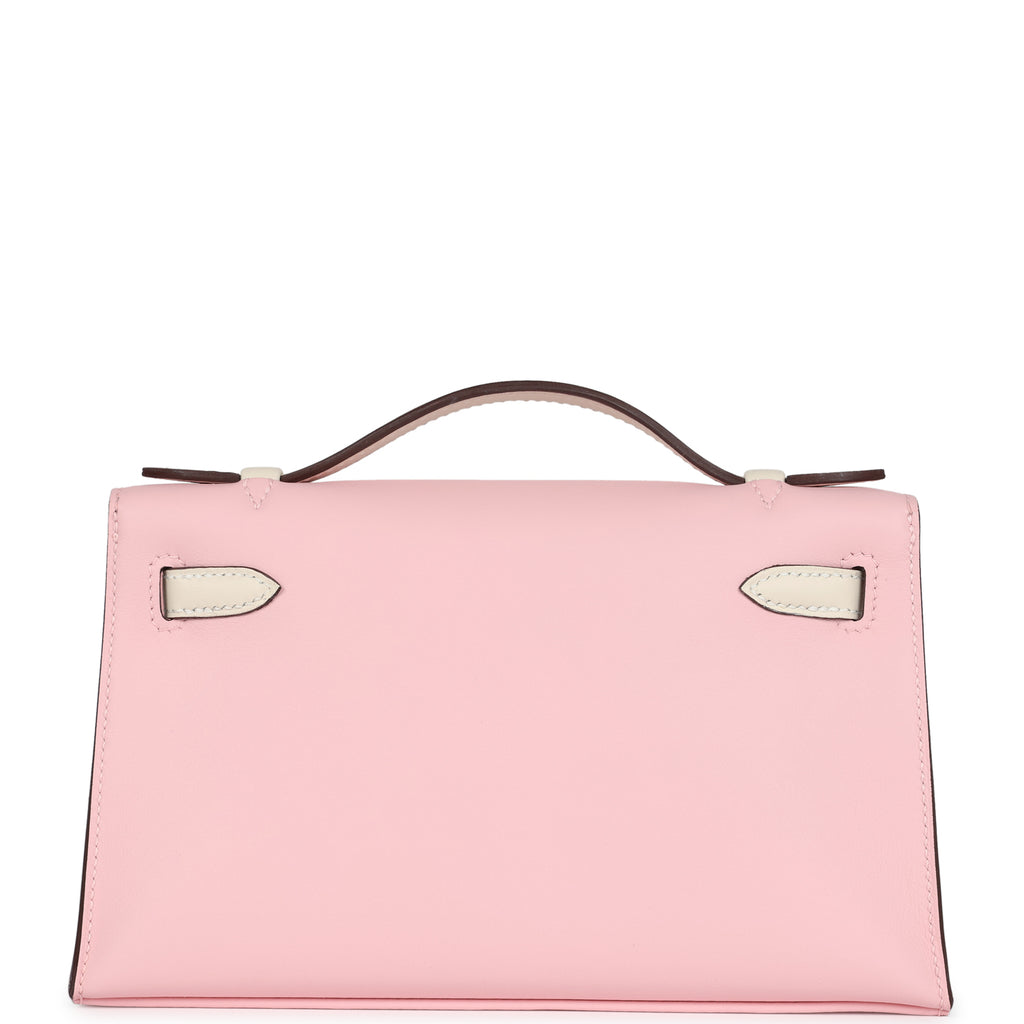 Hermès Special Order (HSS) Kelly Pochette Rose Sakura and Nata Swift Rose Gold Hardware