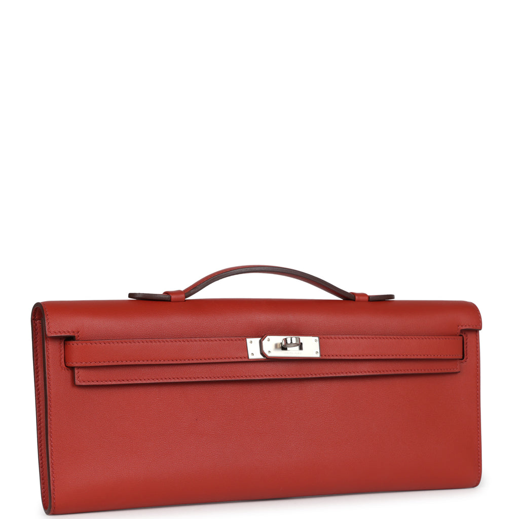 Hermès Kelly Cut Sanguine Swift Palladium Hardware