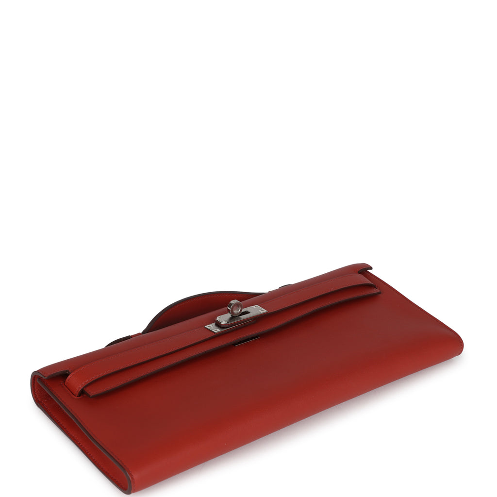 Hermès Kelly Cut Sanguine Swift Palladium Hardware