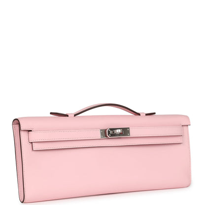 Hermès Kelly Cut Rose Sakura Swift Palladium Hardware