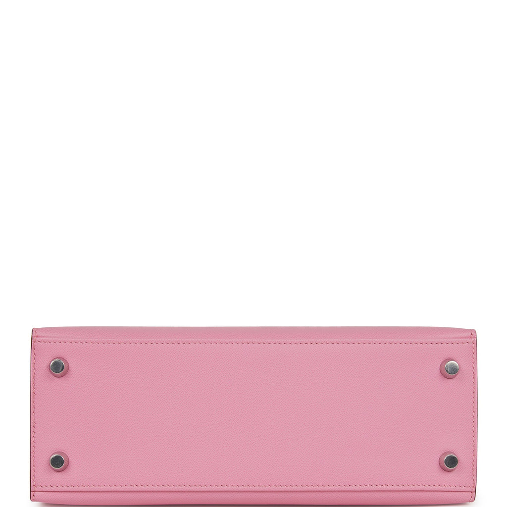 Hermès Kelly Sellier 25 Pink Verso Madame Palladium Hardware