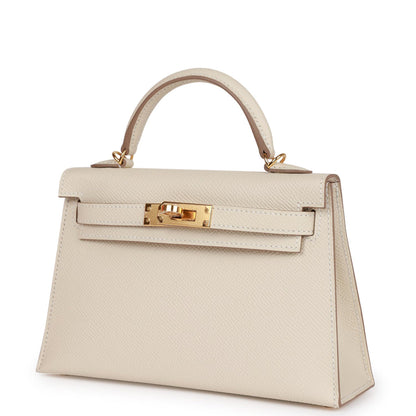 Hermès Kelly Sellier 20 Craie Epsom Gold Hardware