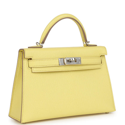 Hermès Kelly Sellier 20 Limoncello Chevre Palladium Hardware