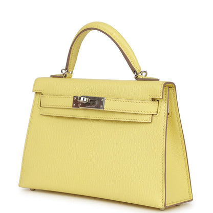 Hermès Kelly Sellier 20 Limoncello Chevre Palladium Hardware