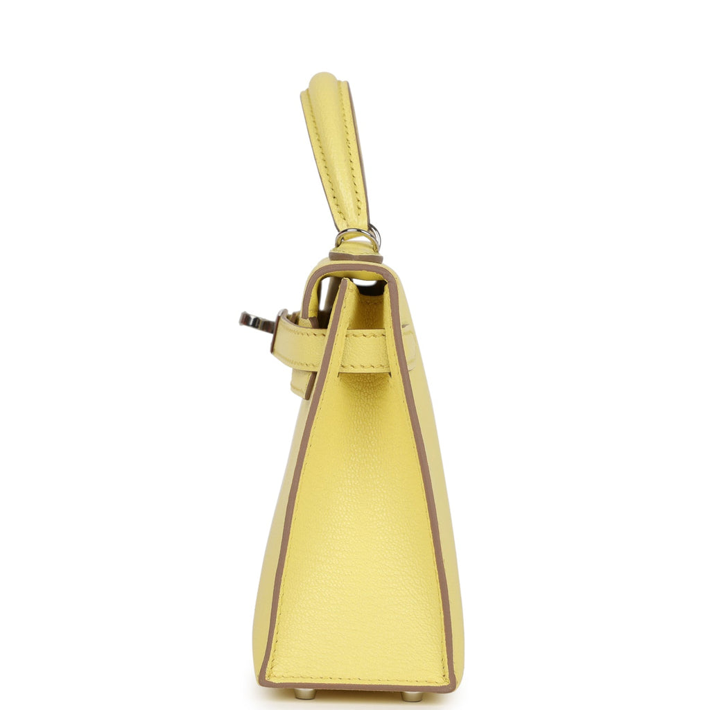 Hermès Kelly Sellier 20 Limoncello Chevre Palladium Hardware