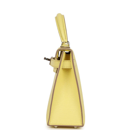 Hermès Kelly Sellier 20 Limoncello Chevre Palladium Hardware