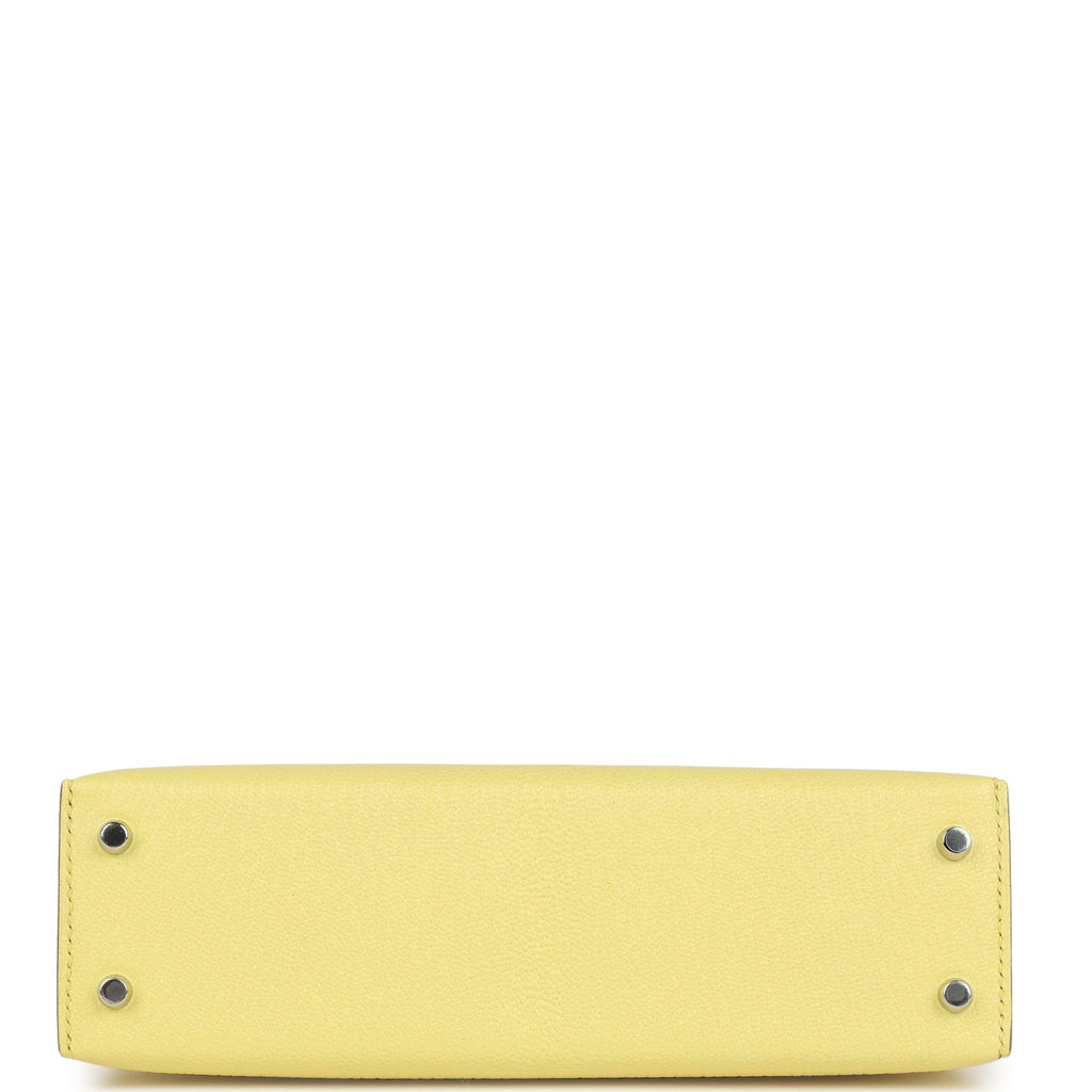 Hermès Kelly Sellier 20 Limoncello Chevre Palladium Hardware