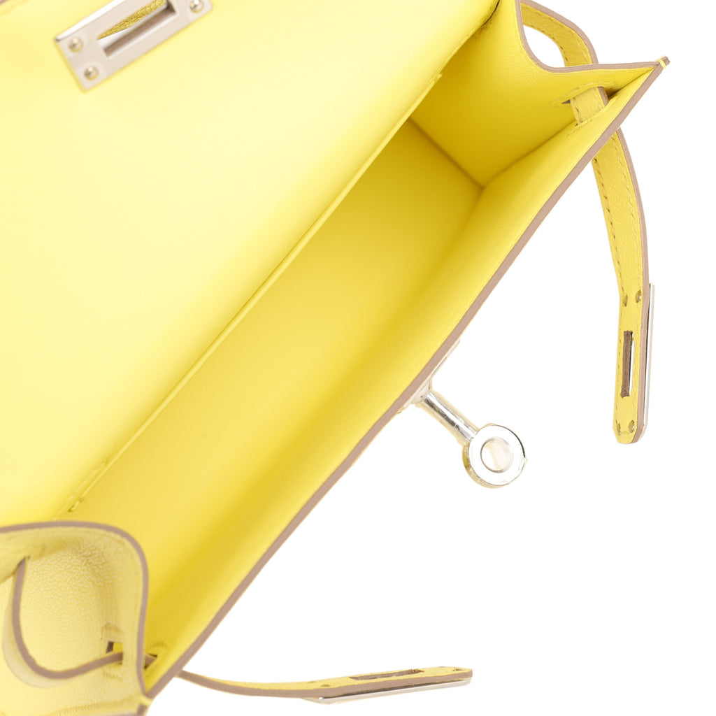 Hermès Kelly Sellier 20 Limoncello Chevre Palladium Hardware