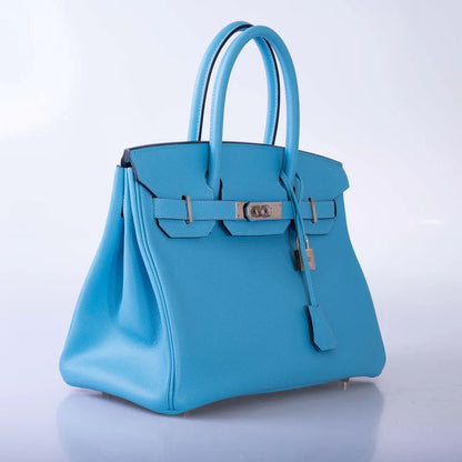 Hermès Birkin 30 Bleu du Nord Epsom Palladium Hardware