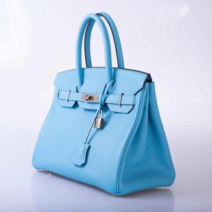 Hermès Birkin 30 Bleu du Nord Epsom Palladium Hardware