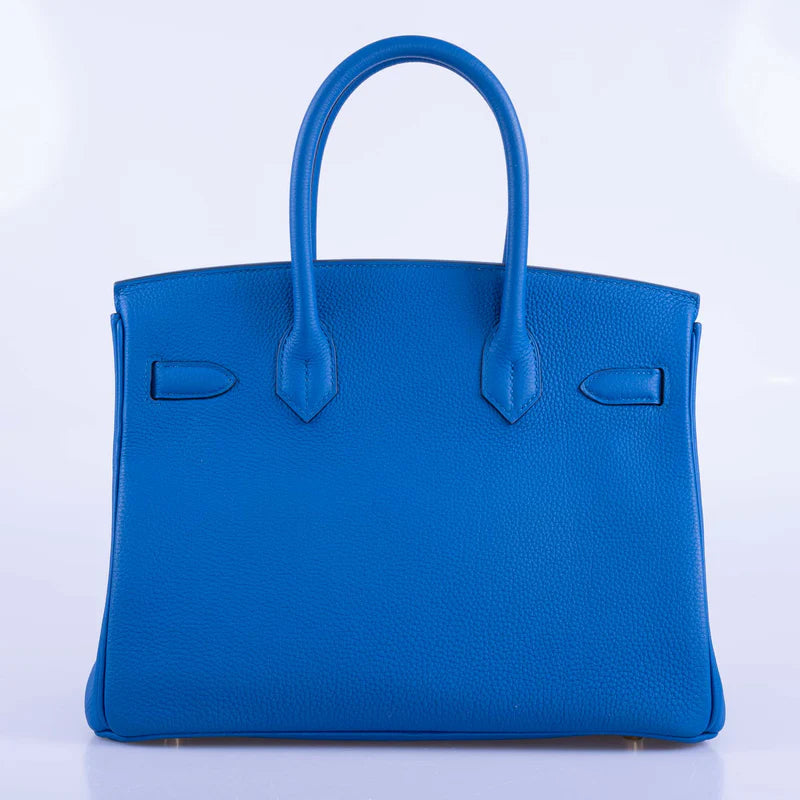 Hermès Birkin 30 Blue France Togo Gold Hardware