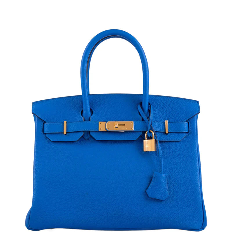 Hermès Birkin 30 Blue France Togo Gold Hardware