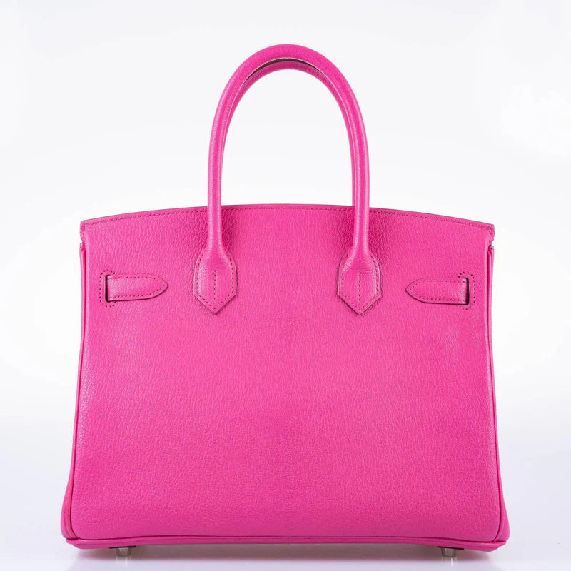 Hermès Birkin 30 Candy Collection Rose Tyrien Chèvre Palladium Hardware