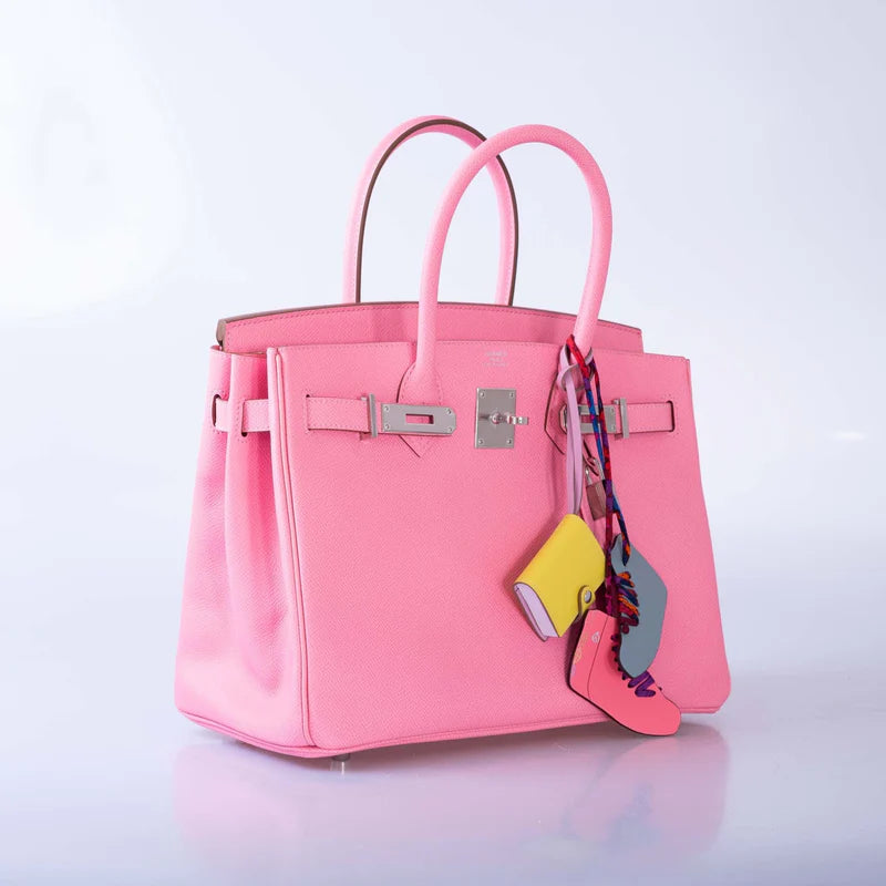 Hermès Birkin 30 Rose Confetti Epsom Palladium Hardware