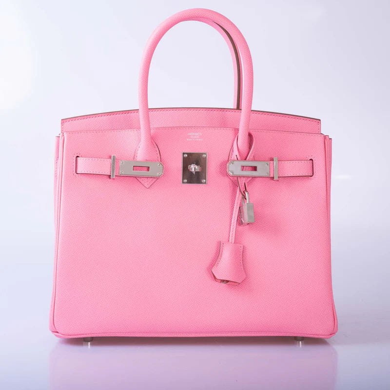 Hermès Birkin 30 Rose Confetti Epsom Palladium Hardware