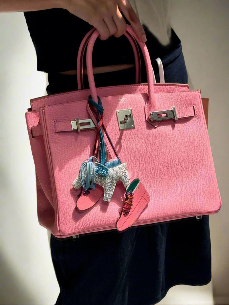 Hermès Birkin 30 Rose Confetti Epsom Palladium Hardware