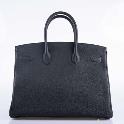 Hermès Birkin 35 Black Togo Gold Hardware