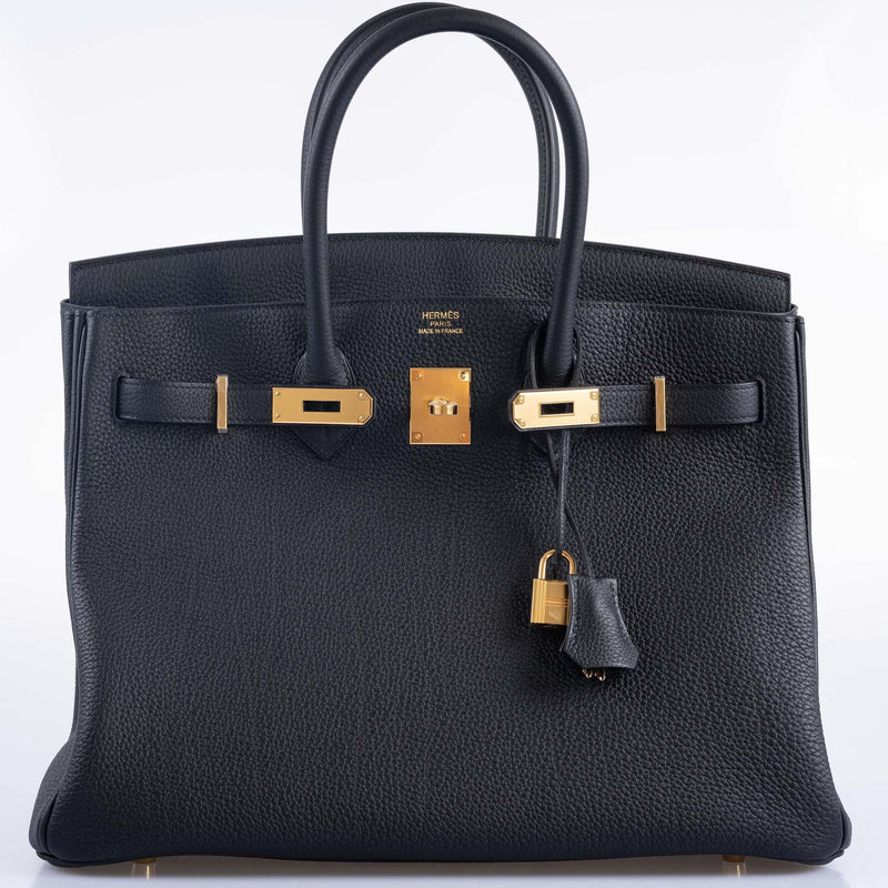 Hermès Birkin 35 Black Togo Gold Hardware