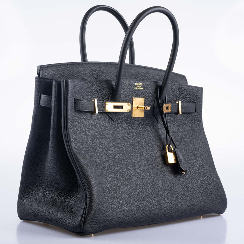 Hermès Birkin 35 Black Togo Gold Hardware