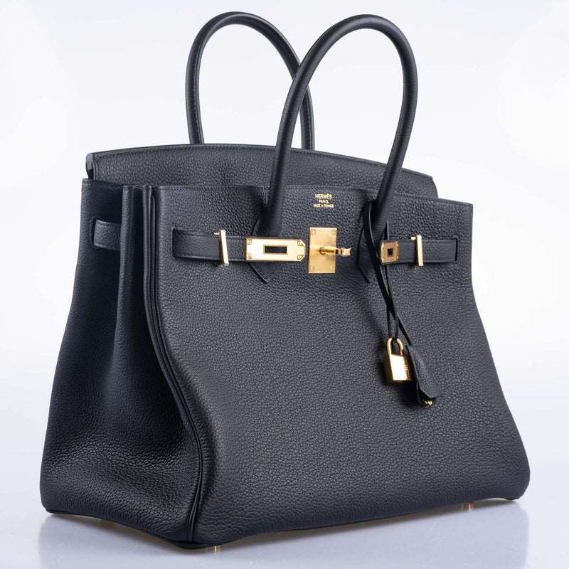 Hermès Birkin 35 Black Togo Gold Hardware