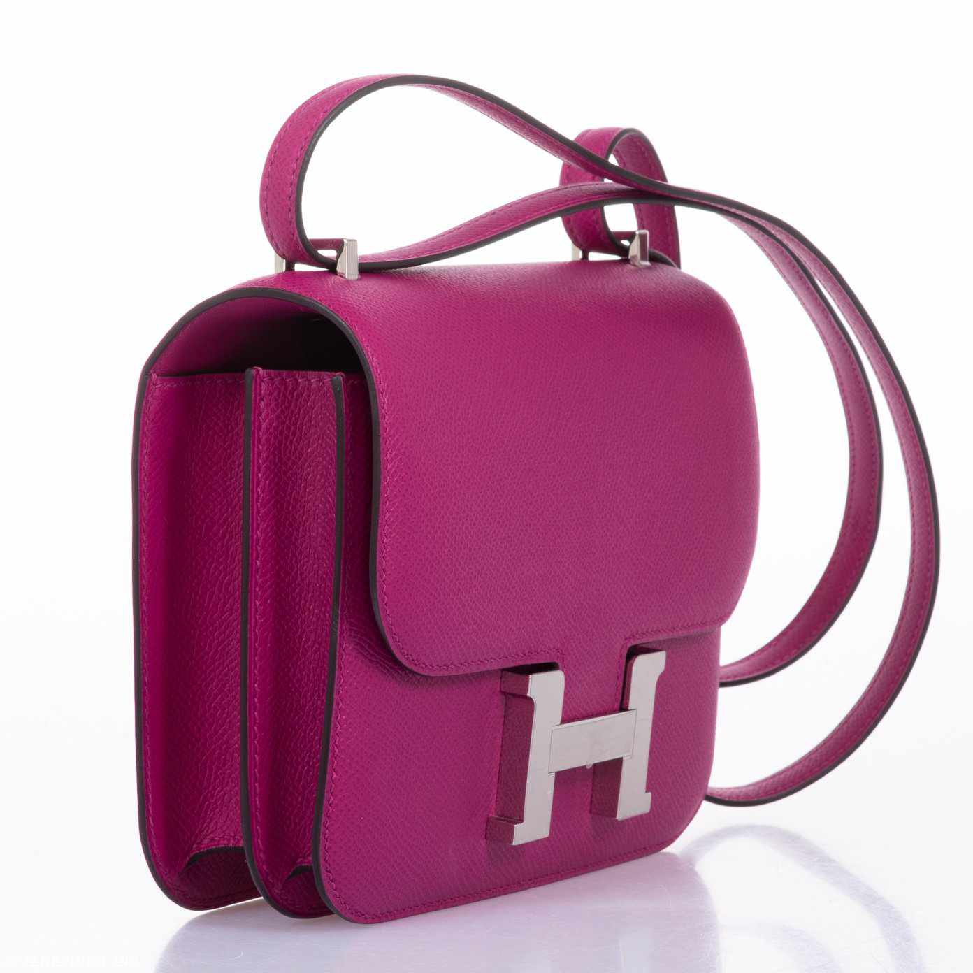 Hermès Constance 18 Rose Pourpre Epsom Palladium Hardware