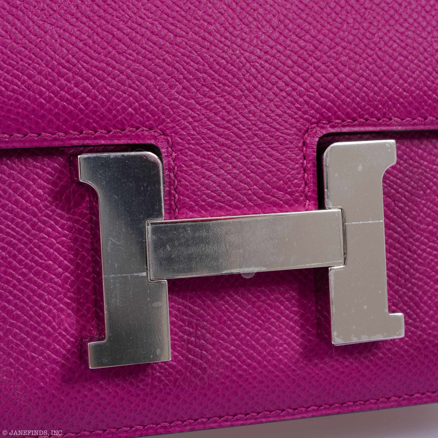 Hermès Constance 18 Rose Pourpre Epsom Palladium Hardware