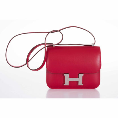 Hermès Constance 18 Rouge VIF Tadelakt Palladium Hardware