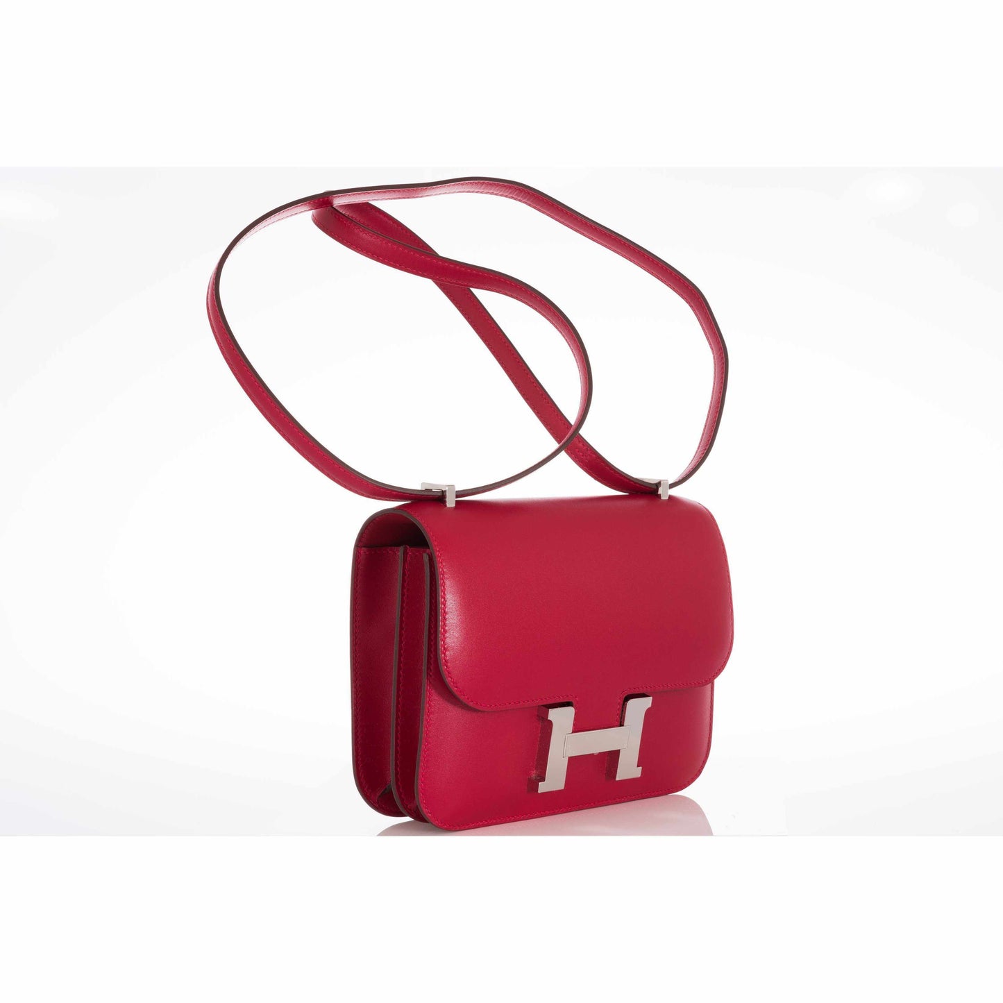 Hermès Constance 18 Rouge VIF Tadelakt Palladium Hardware