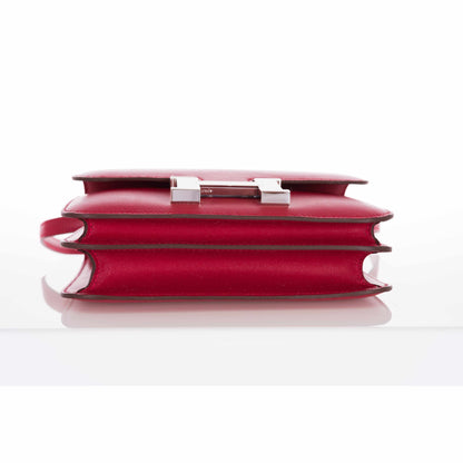 Hermès Constance 18 Rouge VIF Tadelakt Palladium Hardware