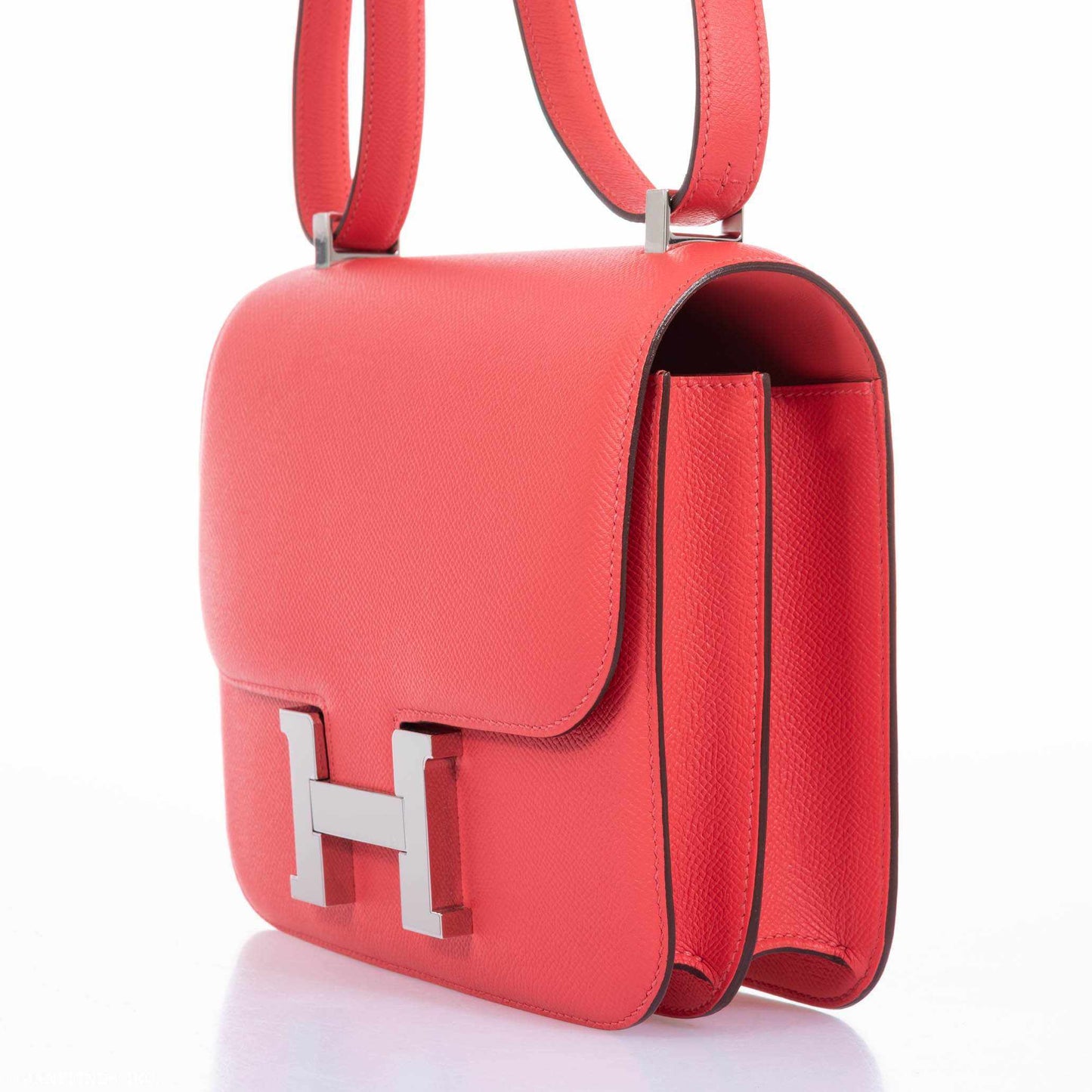 Hermès Constance 24 Rose Jaipur Epsom Palladium Hardware