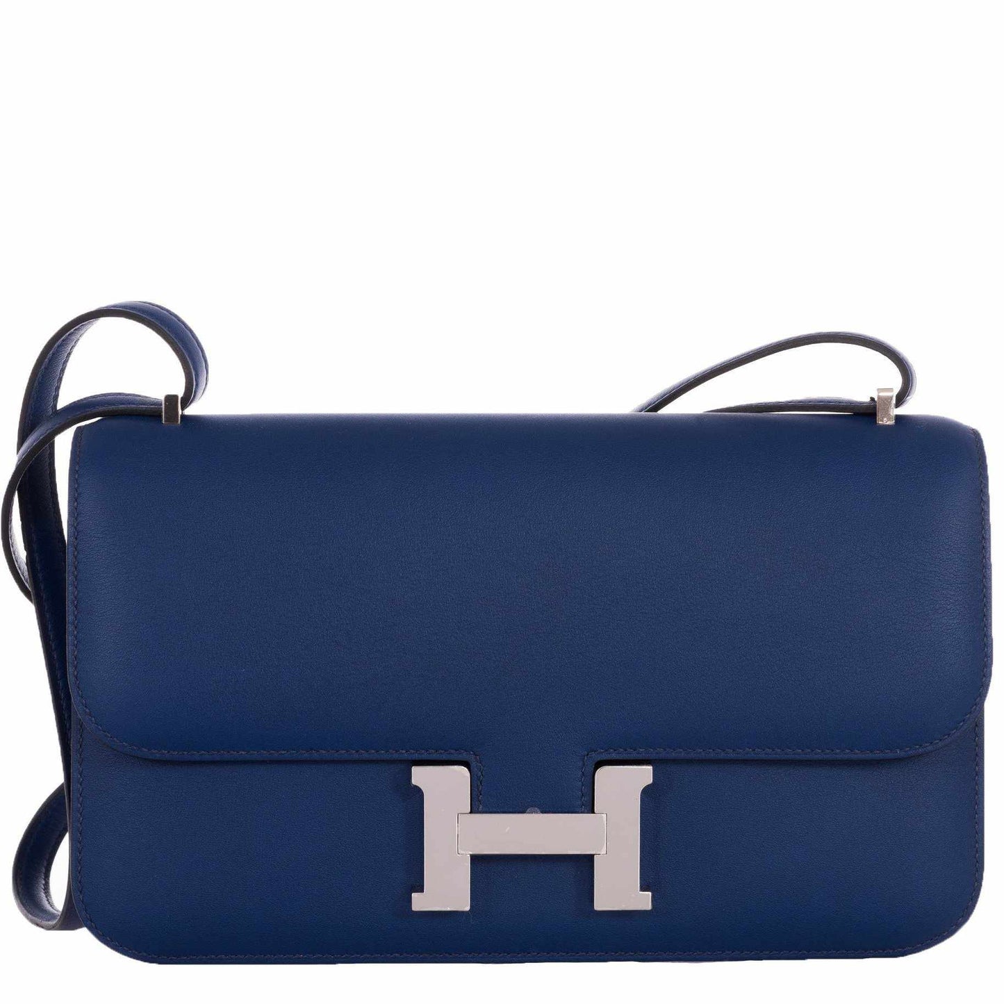 Hermès Constance Elan 25 Blue Sapphire Swift Palladium Hardware