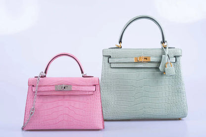 Hermès Kelly Mini 20 Sellier Bubblegum 5P Pink Matte Alligator Palladium Hardware