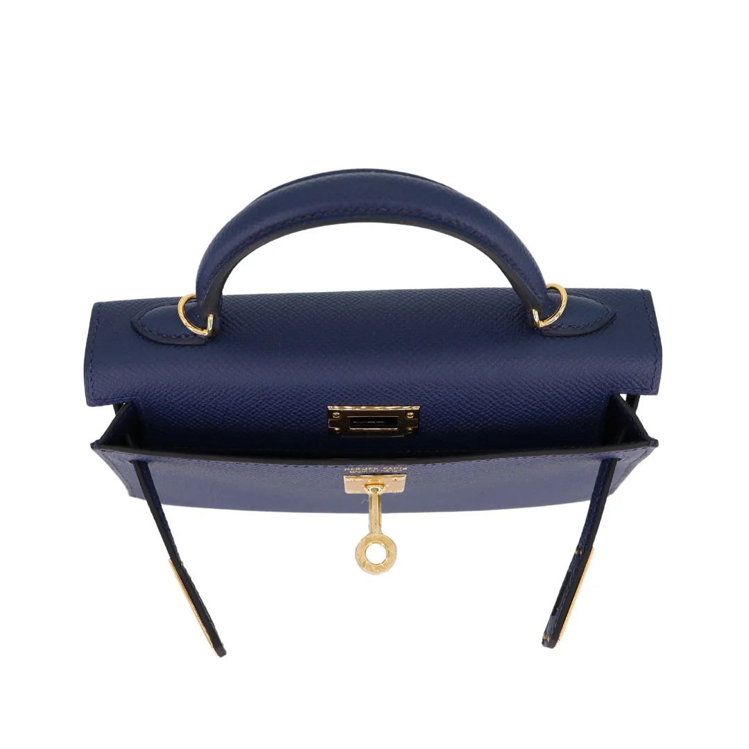 💙⁠ Hermès || Mini Kelly II⁠ Bleu Navy Epsom Leather⁠ || Gold Hardware⁠