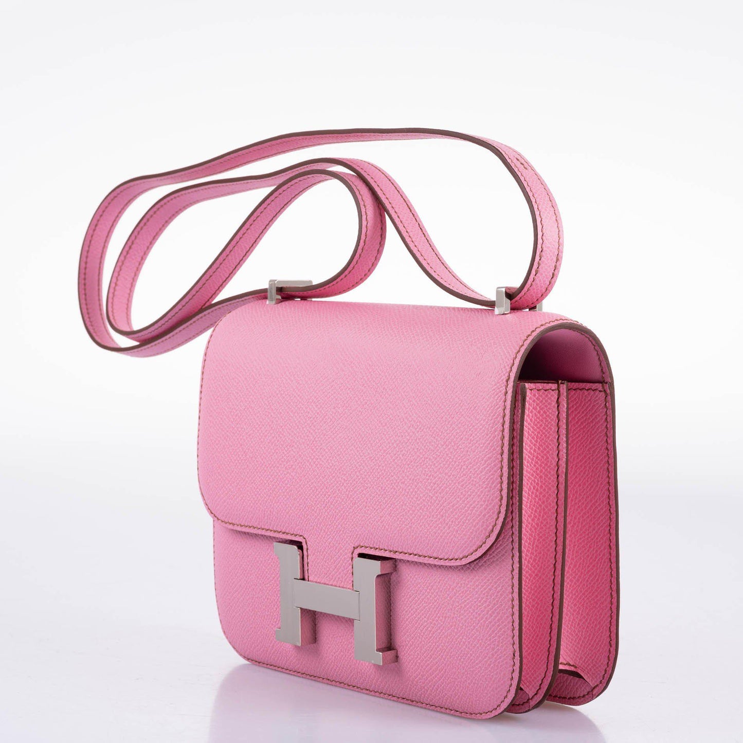 Hermès Mini Constance 18 5P Bubblegum Pink Epsom Palladium Hardware