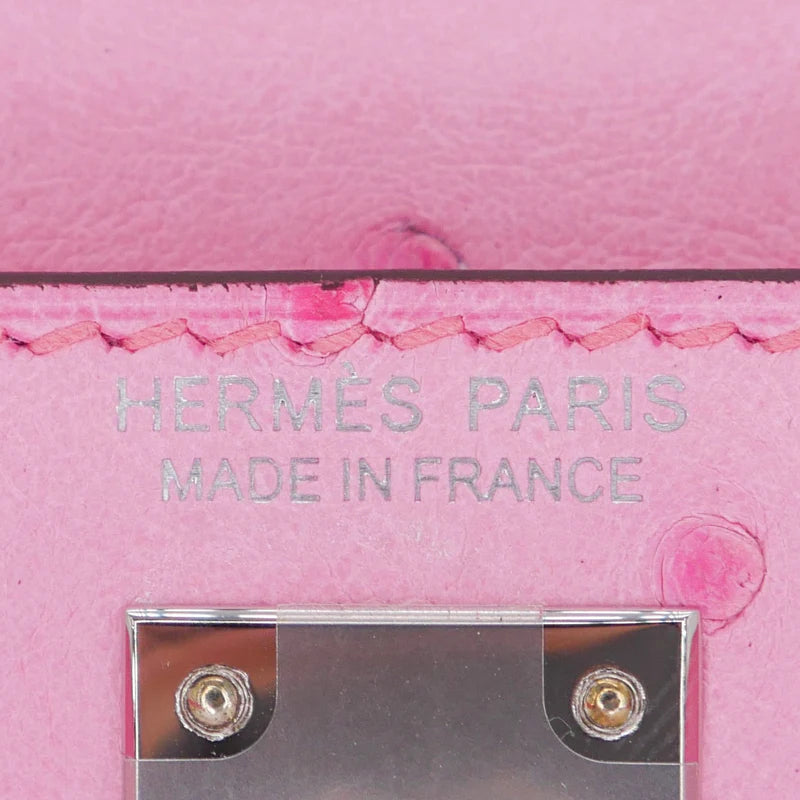 💗 Hermès || Mini Kelly II Bubblegum Ostrich || Palladium Hardware