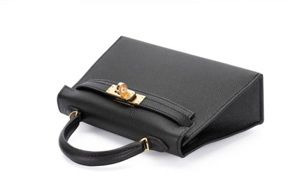 Hermès || Mini Kelly II Black Epsom Leather || Gold Hardware