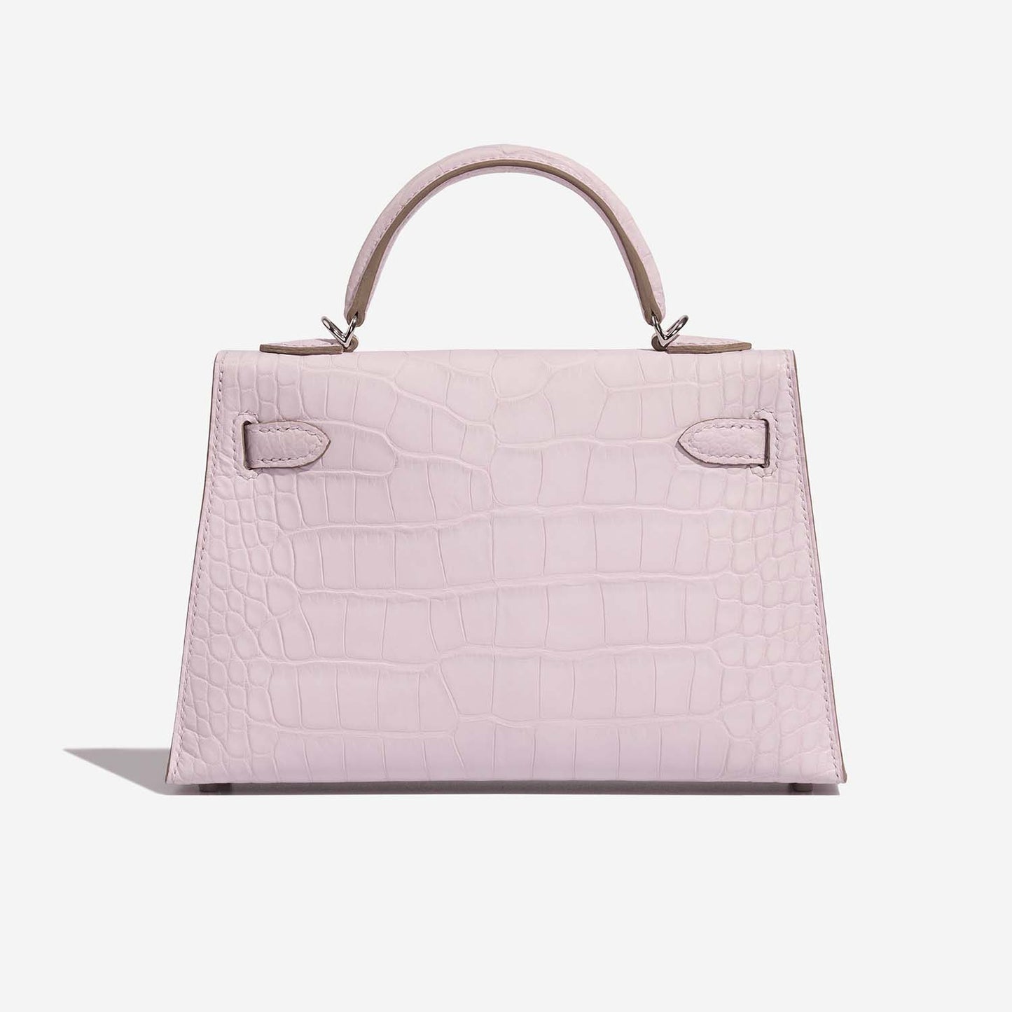 Hermès Mini Kelly 20 II Mauve Pale Matte Alligator Palladium Hardware