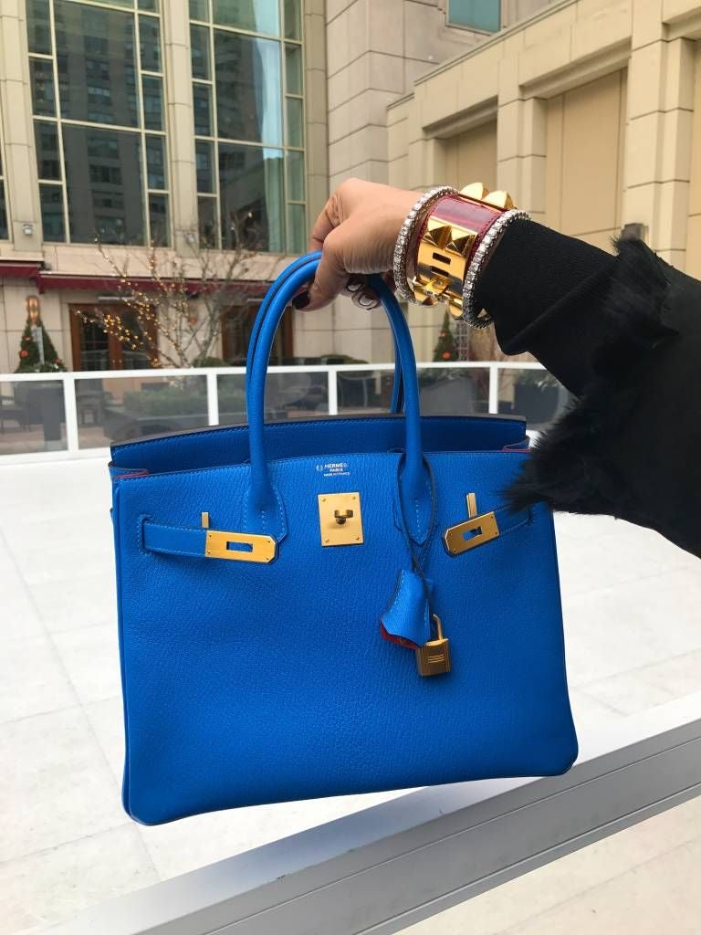 Hermès Birkin 30 Bleu du Nord Epsom Palladium Hardware