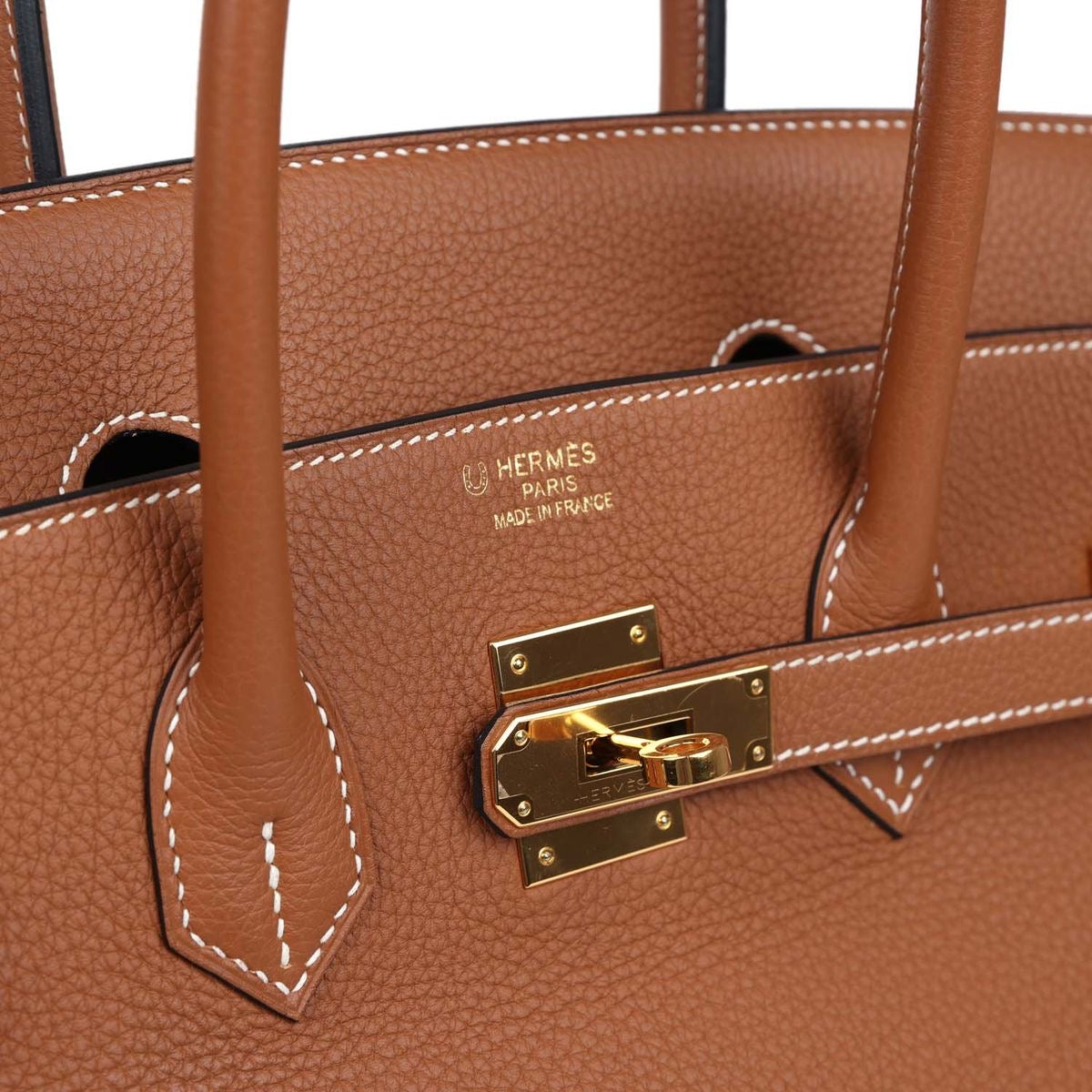 Hermès Handbag  || 30cm Birkin Gold Togo Leather || Gold Hardware •