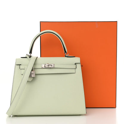 HERMES Epsom Kelly Sellier 25 Vert Fizz