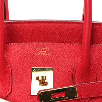 HERMES Epsom Birkin 35 Rouge Casaque