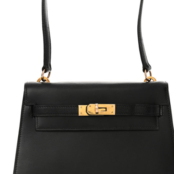 HERMES Box Mini Kelly Sellier 20 Black