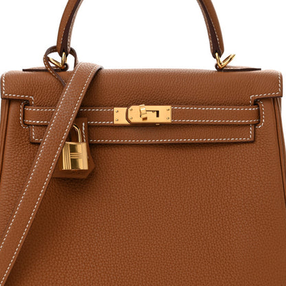 HERMES Togo Kelly Retourne 25 Gold