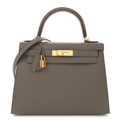 HERMES Epsom Kelly Sellier 28 Etain