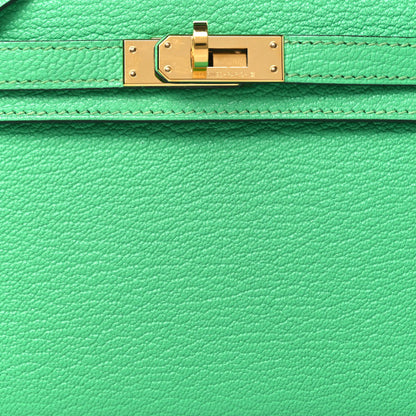 HERMES Chevre Mysore Mini Kelly Sellier 20 Vert Comics