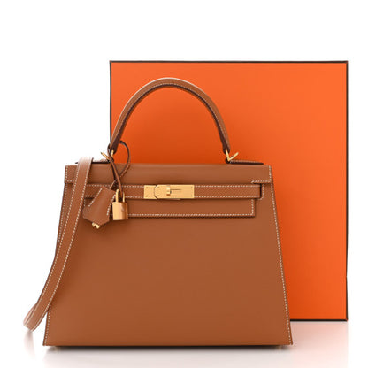 HERMES Epsom Kelly Sellier 28 Gold