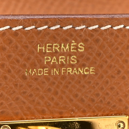 HERMES Epsom Kelly Wallet To Go Gold