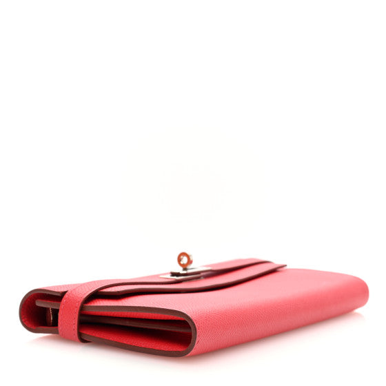 HERMES Epsom Kelly Longue Wallet Bougainvillea