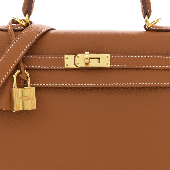 HERMES Epsom Kelly Sellier 25 Gold